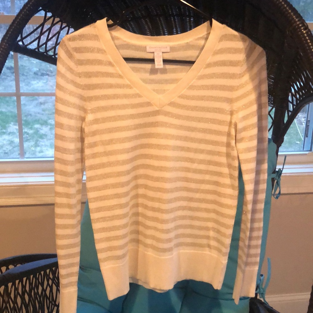 NWOT Charter Club sweater w/ shimmer!  Size PS